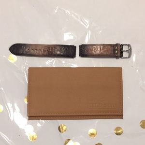 Philip Stein watch strap with pouch